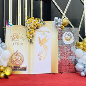 Backdrop tiệc tri ân khách hàng